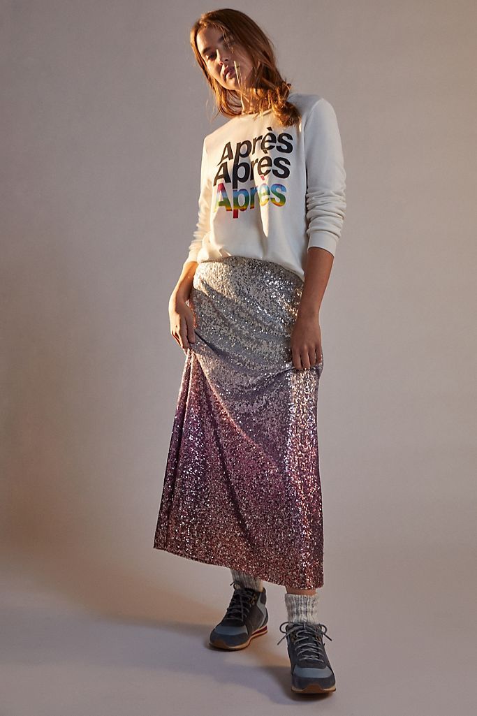Leticia Sequined Maxi Skirt | Anthropologie (US)