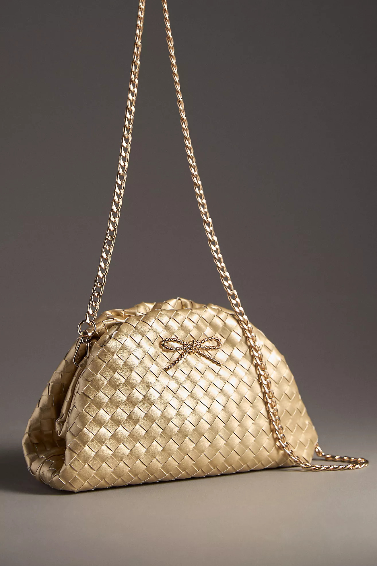 The Frankie Mini Clutch: Woven Bow Edition | Anthropologie (US)