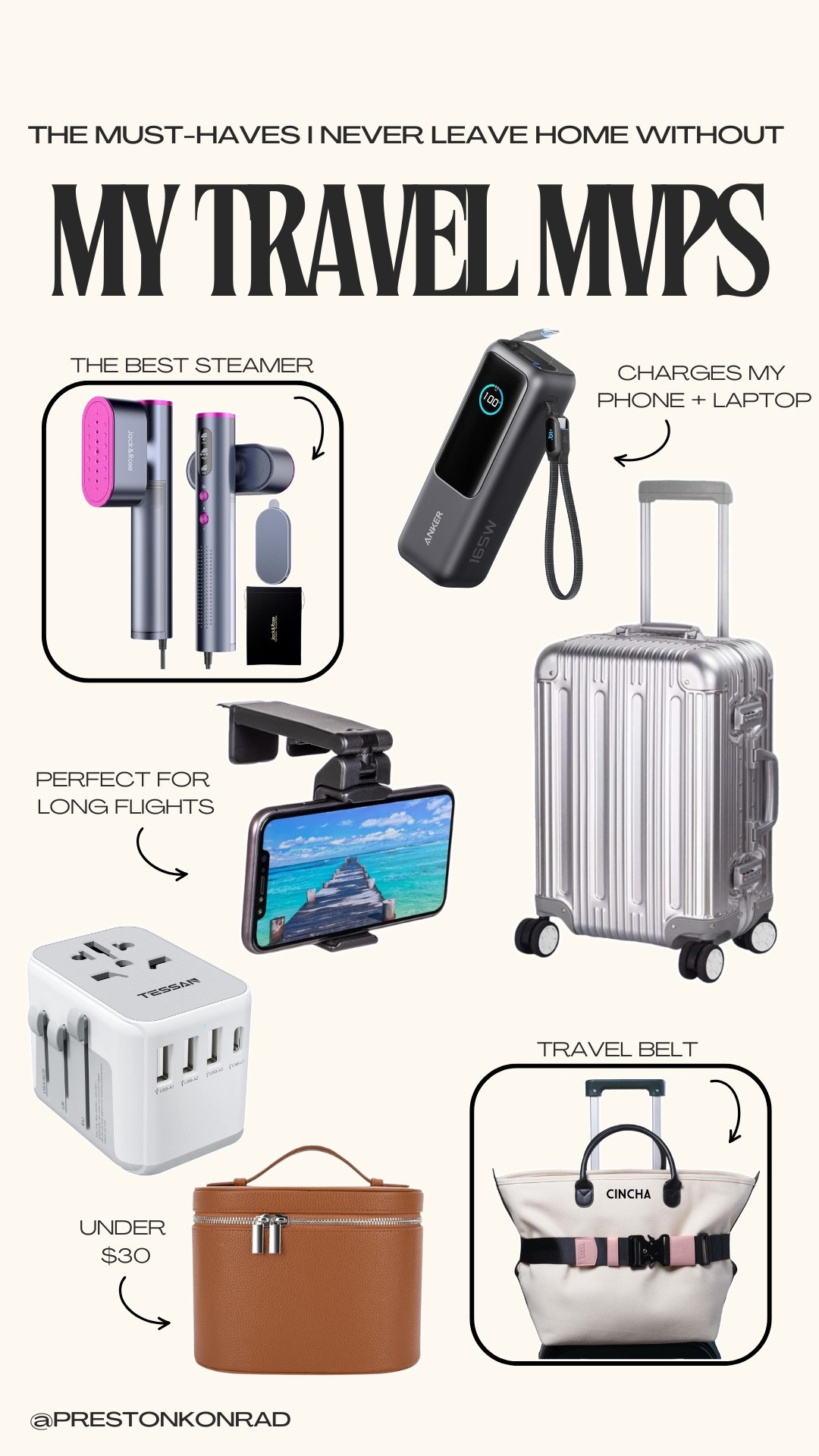 My travel MVPs

#LTKTravel