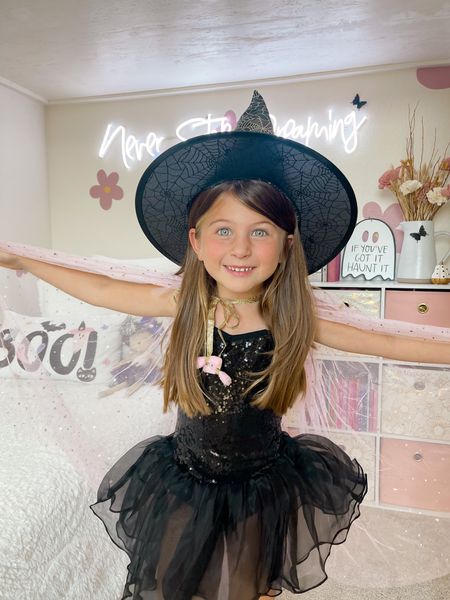 Black tutu for girls and sparkly pink cape | witch outfit 🎃

#LTKSeasonal #LTKHalloween #LTKkids