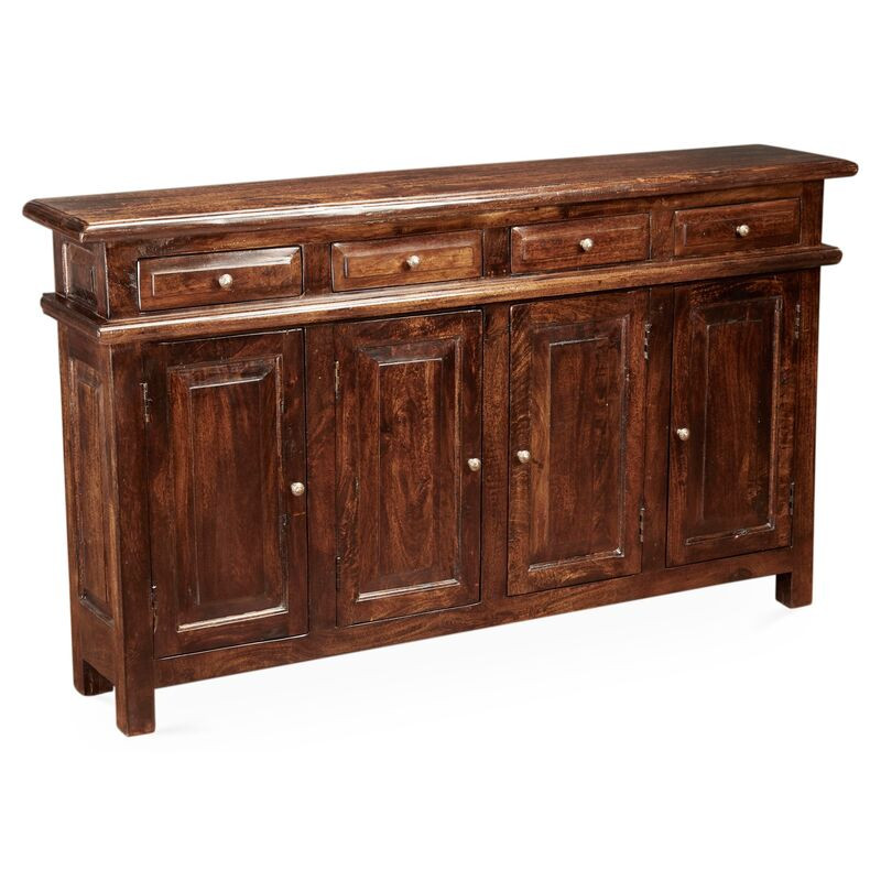 Stanyan 4-Door Cabinet, Pecan | One Kings Lane