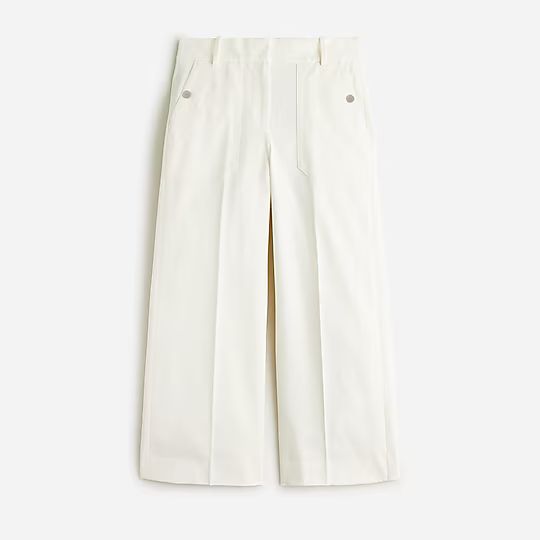 Sydney wide-leg pant in bi-stretch cotton | J.Crew US