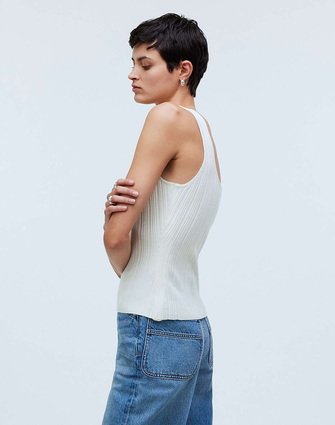 The Signature Knit Scoopneck Sweater Tank | Madewell