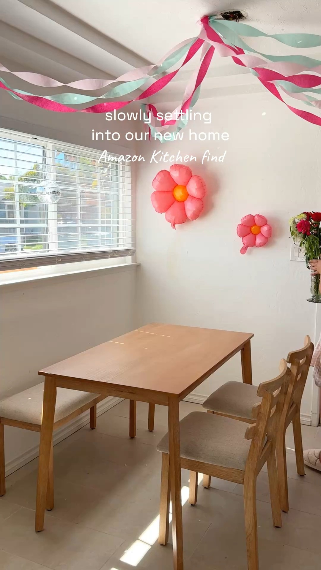 my dining room table + chairs that are perfect for small kitchens/dining rooms! this farmhouse style dining table offers a variety of seating options, choose from 4 chairs or two chairs + a bench option! SUPER easy to assemble + budget friendly!

#LTKHome #LTKdayinmylife #LTKootd