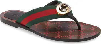 Kika GG Web Flip Flop (Women) | Nordstrom