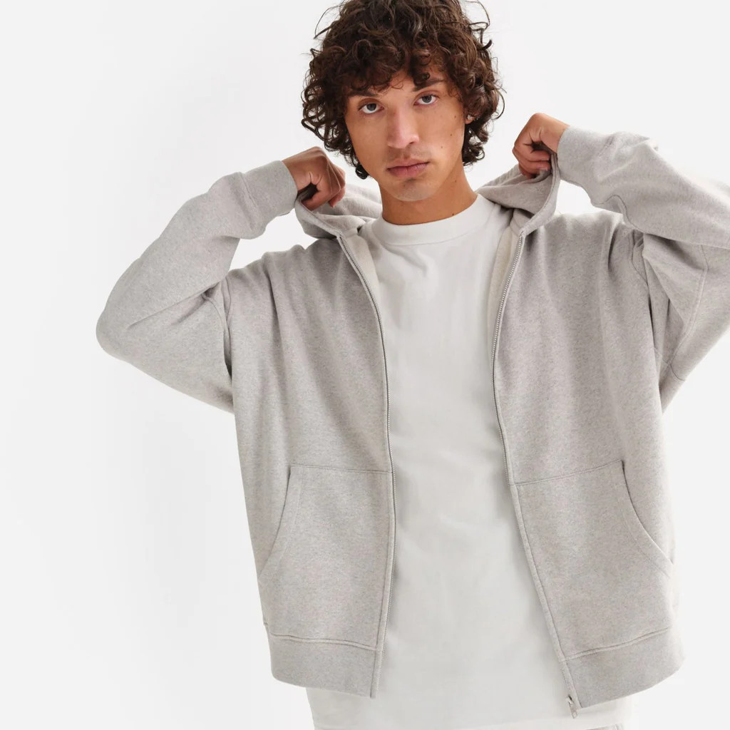 Men's Organic Fleece Zip Hoodie | MATE The Label