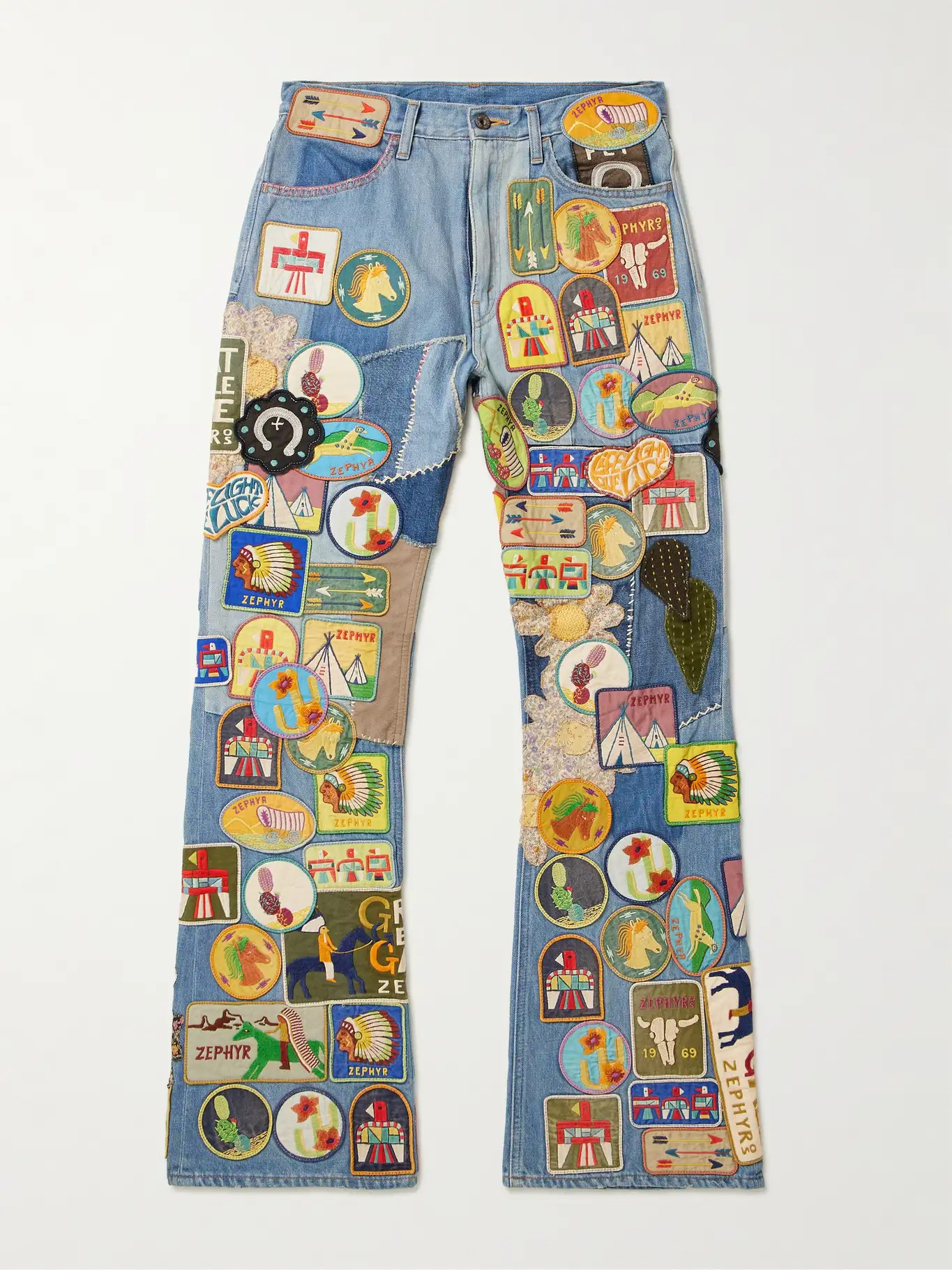 Flared Appliquéd Jeans | Mr Porter (US & CA)