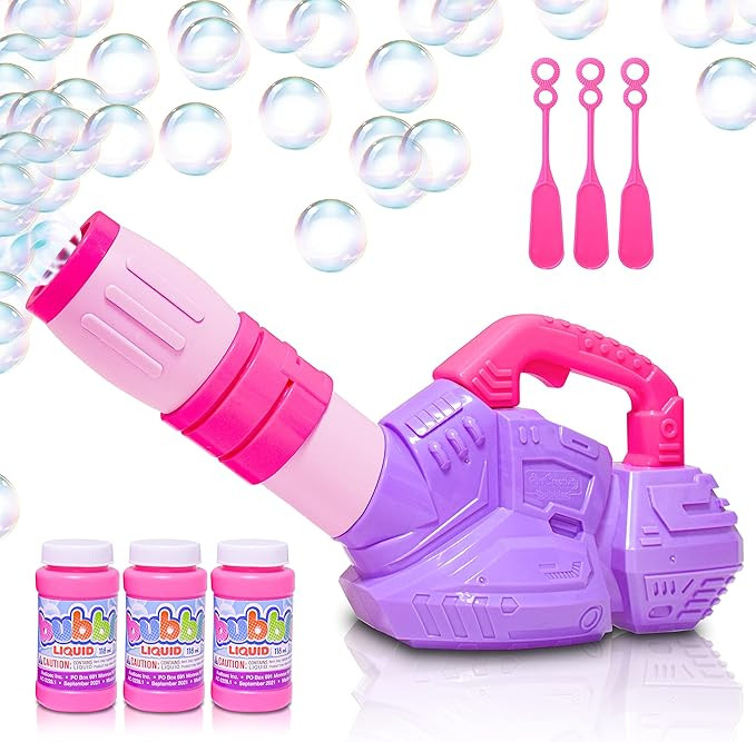 Amazon.com: ArtCreativity Pink & Purple Bubble Leaf Blower, Bubble Machine Outside Outdoor Toys f... | Amazon (US)