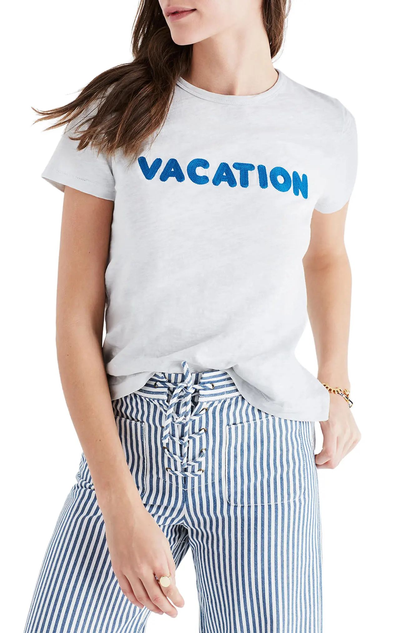 Vacation Embroidered Tee | Nordstrom