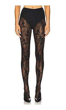 Norma Kamali Legging With Footie in Black from Revolve.com | Revolve Clothing (Global)