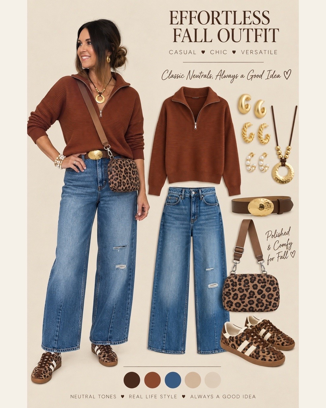Fall outfit inspiration with a pop of color - leopard print accents, casual outfit, outfit of the day

#LTKSeasonal #LTKootd #LTKgrwm