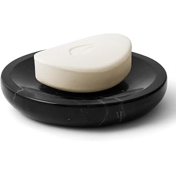 Marble Soap Dish Italy Natural Stone Sponge Holder for Bathroom Tub Shower Kitchen Sink, Handcraf... | Amazon (US)