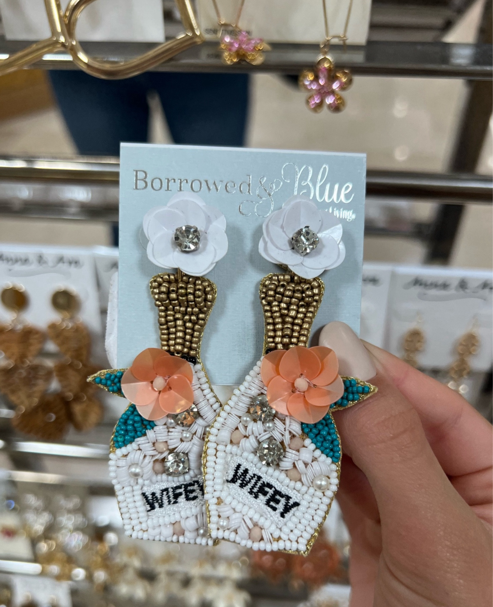Bride finds! For all my summer brides, cutest statement earrings from Dillards and other bridal / wifey finds. Perfect for bachelorette parties, honeymoon, wedding weekend, and rehearsal dinner. Xoxo! #LTKbeauty #LTKFind #LTKitbag 

#LTKunder50 #LTKwedding #LTKunder100 