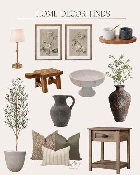 Home Decor Finds
Table lamp / wall art / salt & pepper set / olive tree, accent side table / rustic vase / ceramic vase with handle / wood pedestal / decorative pedestal bowl 

#LTKHome