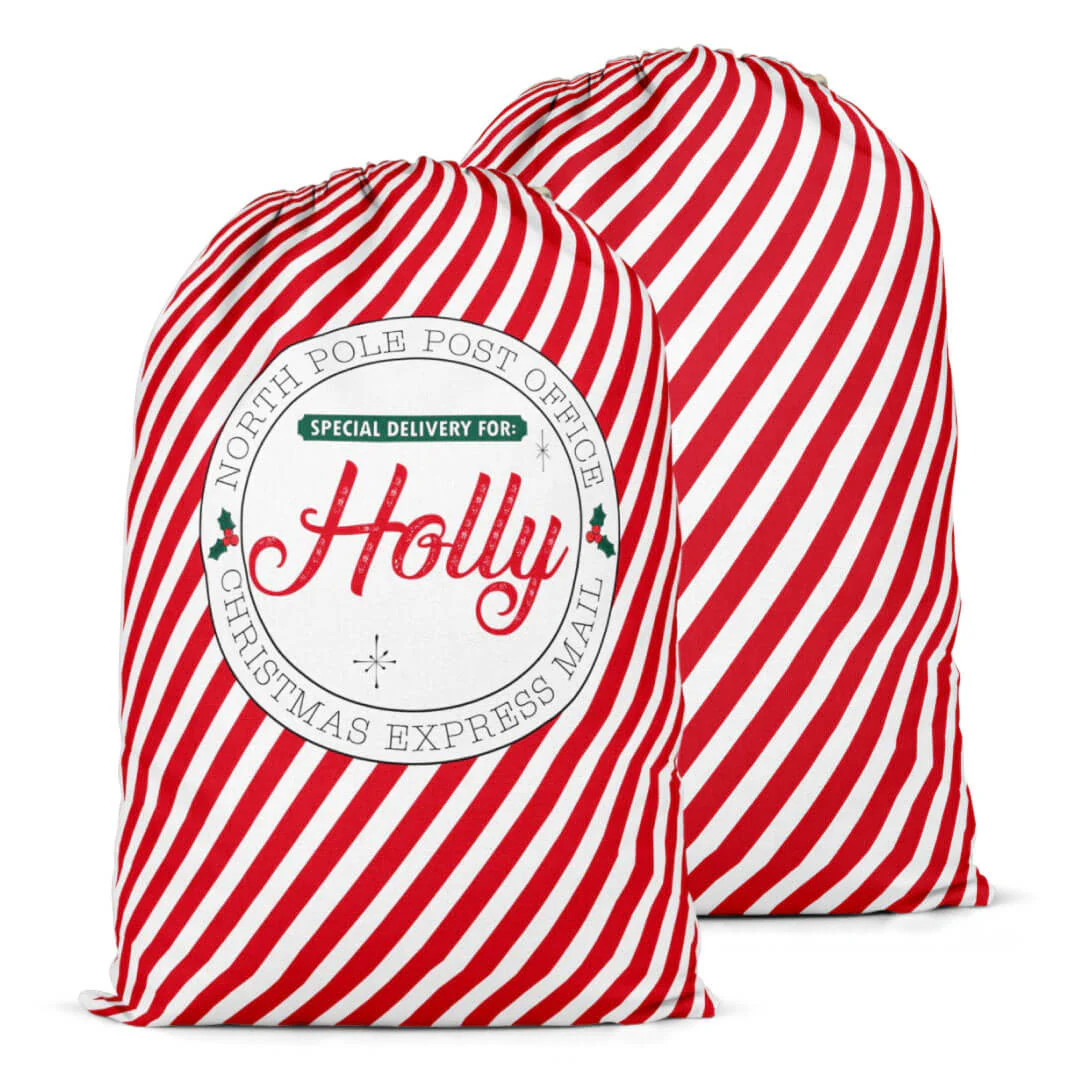 Personalized Santa Sacks | North Pole Delivery | Caden Lane