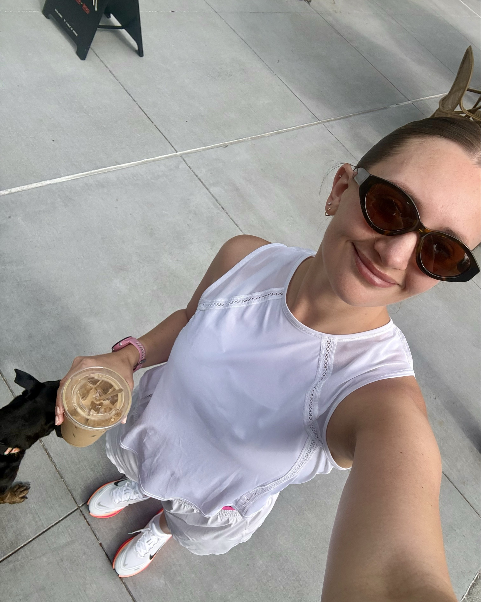 Post run coffee stop 💖

#LTKdayinmylife #LTKfitnessgoals #LTKootd