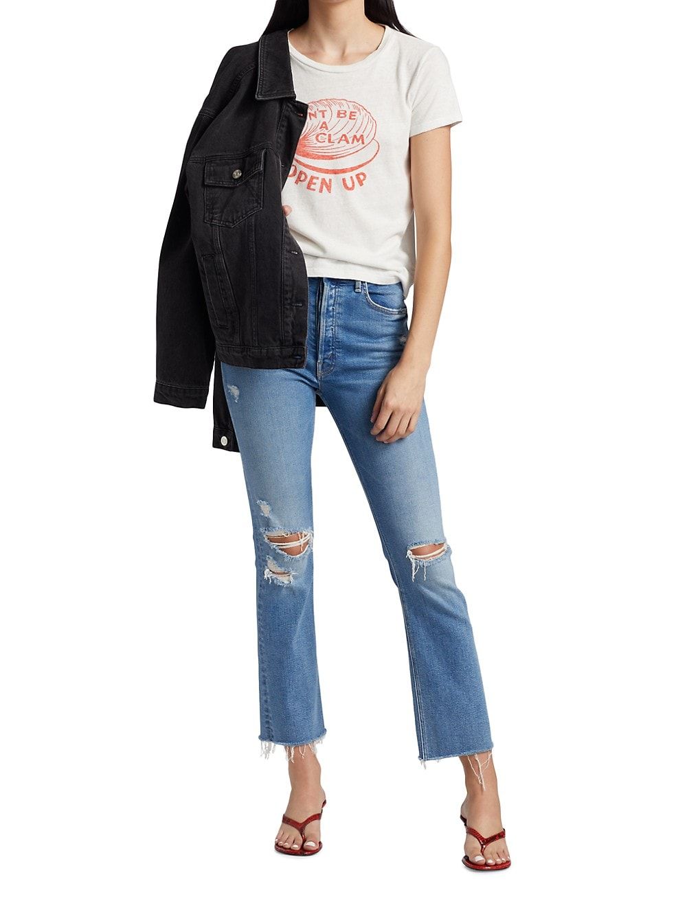 The Tripper Frayed Ankle Jeans | Saks Fifth Avenue