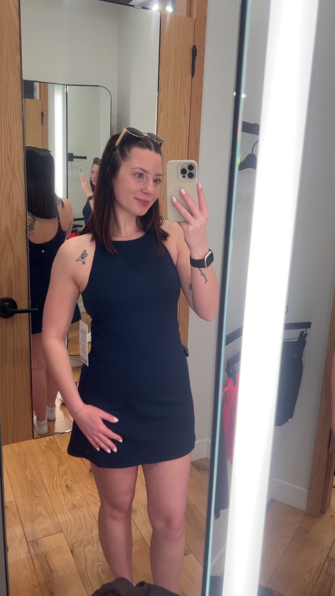 Wearing size 6 and fit like a dream! There are shorts under and they are disconnect from the tank in the back!! 😍😍 

#LTKActive