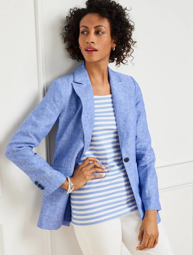Linen Blazer | Talbots