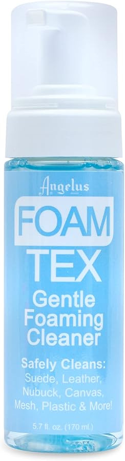Angelus Foam-Tex Gentle Shoe Sneaker Cleaner for Leather, Nubuck, Suede, Canvas, Plastic - Foamin... | Amazon (US)