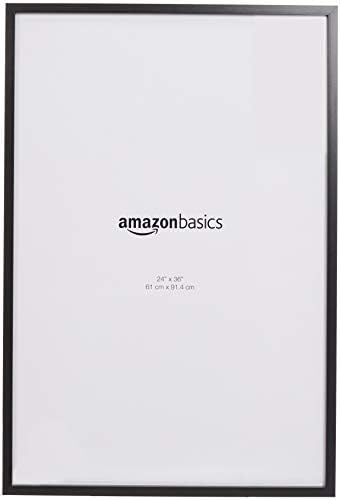 Amazon Basics Poster Photo Picture Frames - 24 x 36 Inches, 2-Pack, Black | Amazon (US)