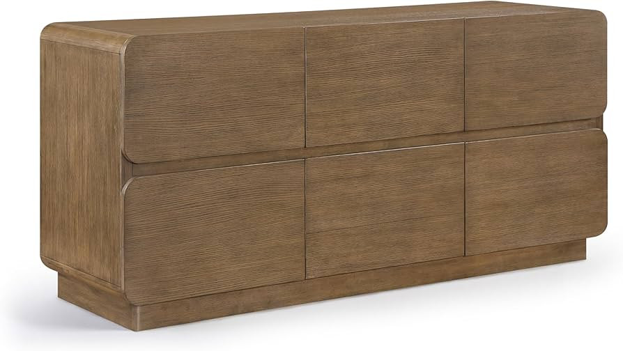 Meridian Furniture Adagio Brown Solid Wood and Oak Veneer Dresser | Amazon (US)