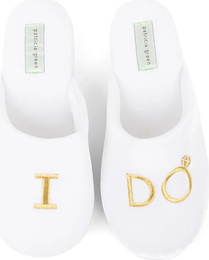 I Do Embroidered Slipper (Women) | Nordstrom