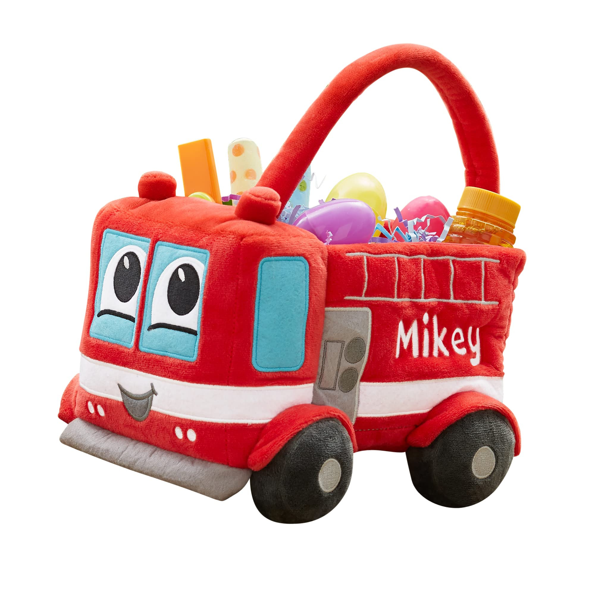 Personalization Universe Personalized Fire Truck Plush Easter Basket – Custom Kids Easter Gift ... | Amazon (US)