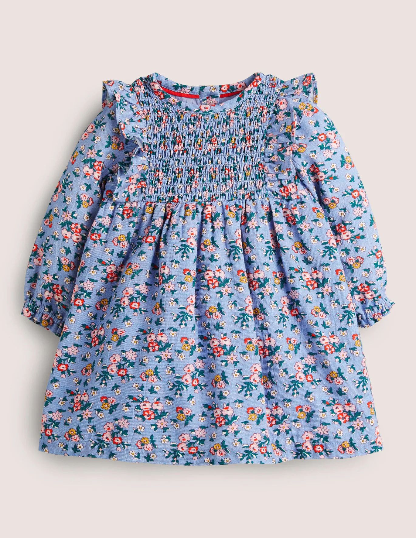 Printed Woven Dress - Dusty Blue Floral | Boden (US)