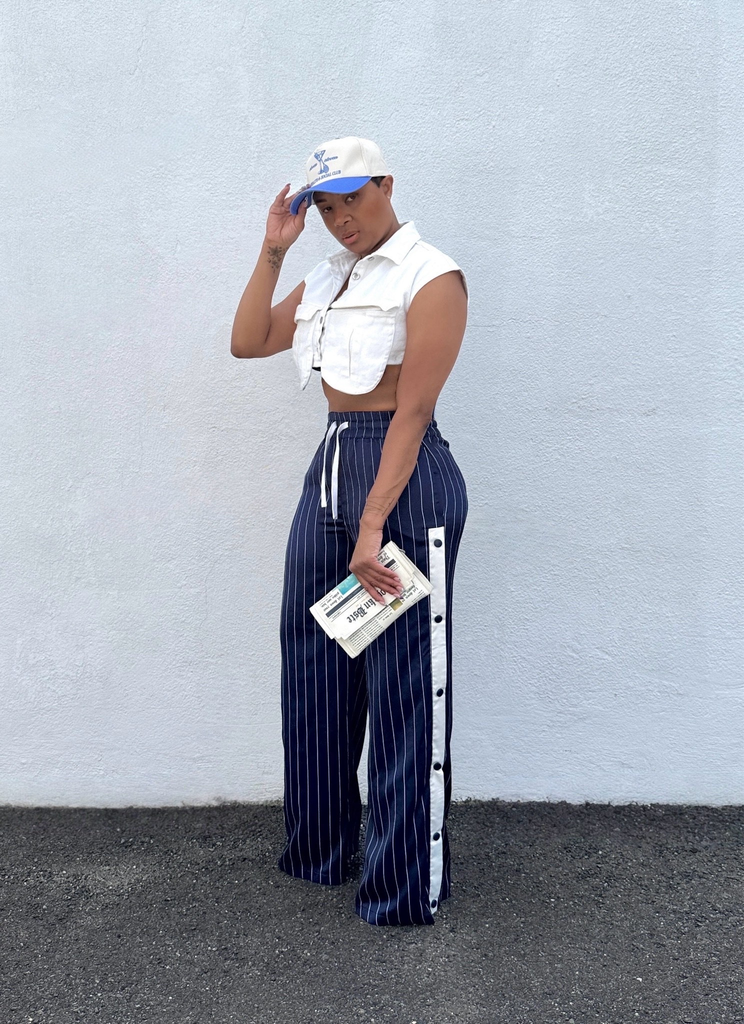 Wearing size medium in top and small medium in track pants

#LTKootd