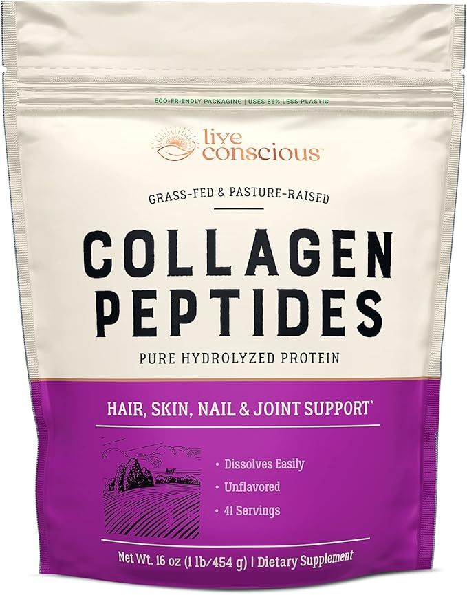 Collagen Peptides Powder - Hair, Skin, Nail, and Joint Support - Type I & III Collagen - Naturall... | Amazon (US)