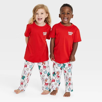 Toddler Holiday Treats Print Microfleece Holiday Matching Family Pajama Pants - Wondershop™ Whi... | Target