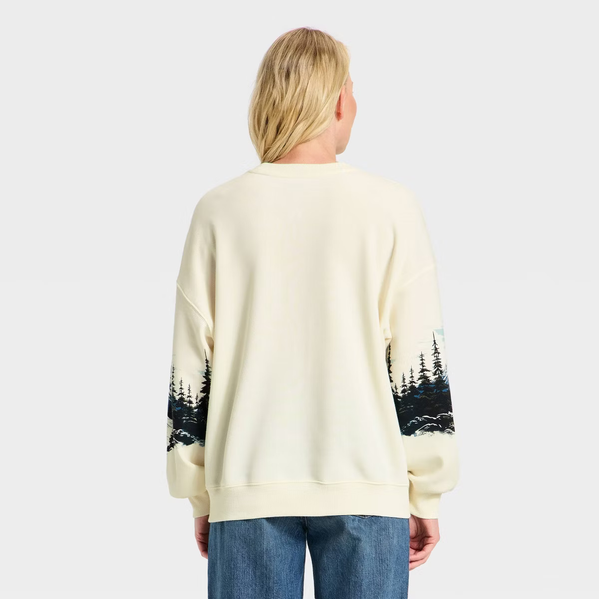 Women's Budweiser Horse Graphic Sweatshirt - Ivory L | Target