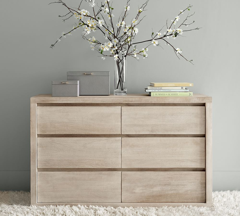 Cayman 6-Drawer Wide Dresser | Pottery Barn (US)
