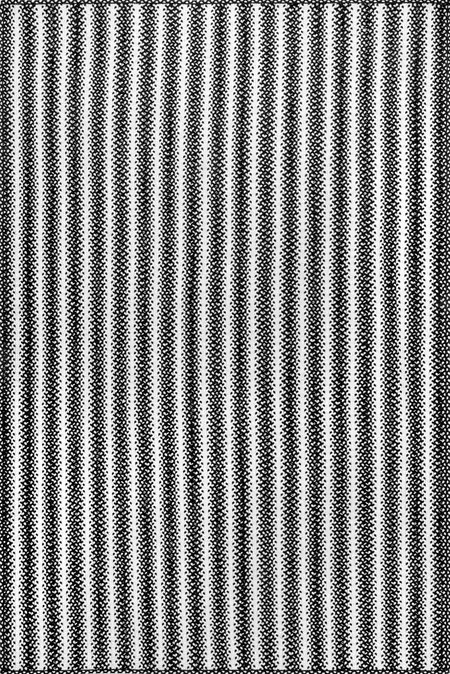 Black Eve Striped Indoor/Outdoor 5' x 8' Area Rug | Rugs USA