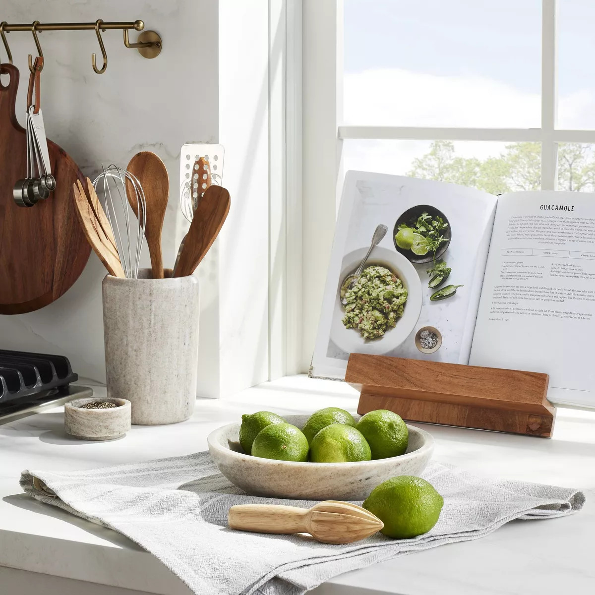 27oz Marble Fruit Bowl Warm Beige - Hearth & Hand™ with Magnolia: Shallow Round Design, Kitchen... | Target