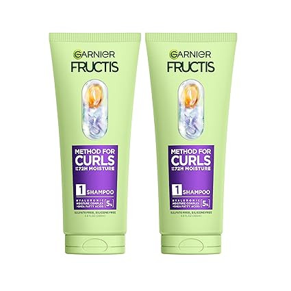 Garnier Fructis Method for Curls Moisture Filling Curly Hair Shampoo with up to 5% Hyaluronic Moi... | Amazon (US)