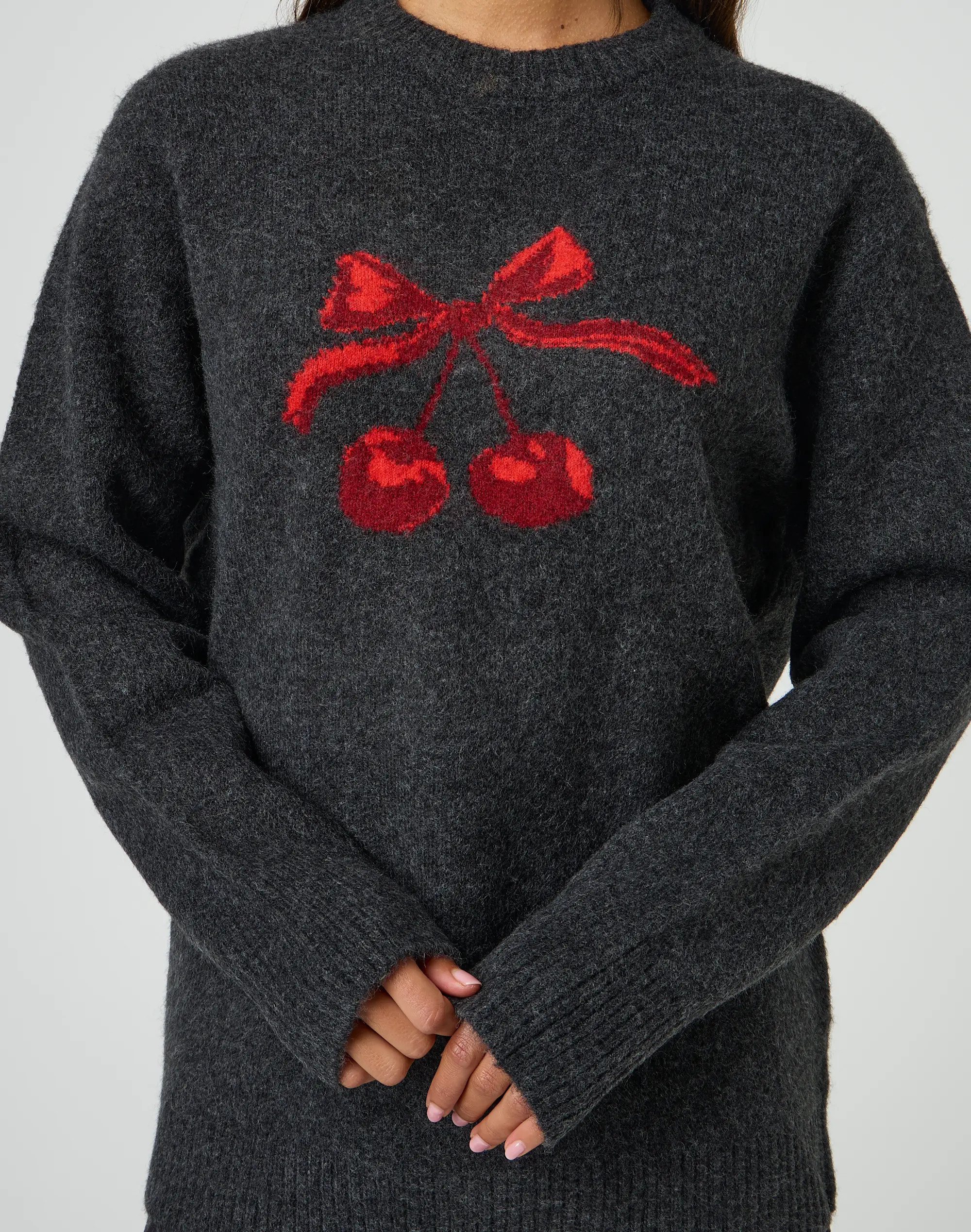 Fluffy Knit Graphic Jumper | Glassons (Australia)