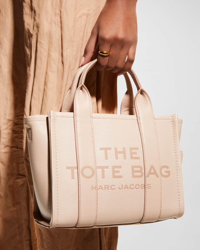The Marc Jacobs Traveler Mini Logo Leather Tote Bag | Neiman Marcus