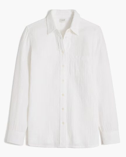 Gauze button-up shirt | J.Crew Factory