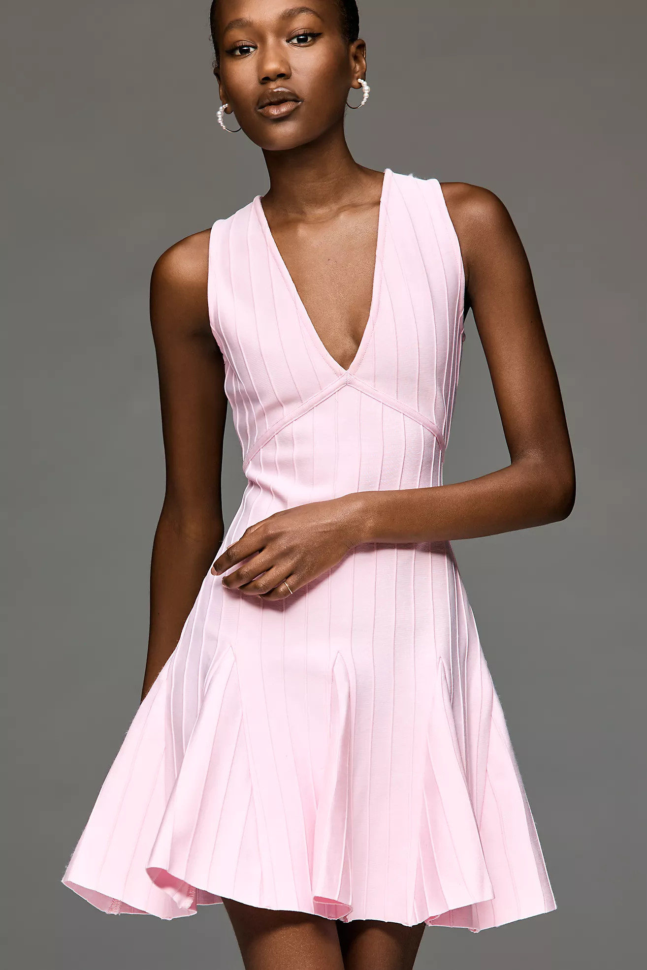 Elliatt Marla V-Neck Mini Dress | Anthropologie (US)