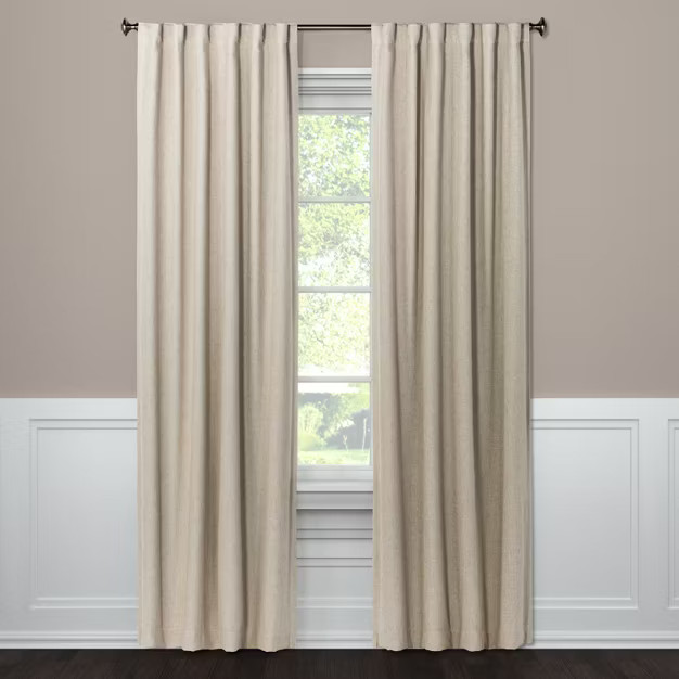 1pc Blackout Aruba Linen Window Curtain Panel - Threshold™ | Target