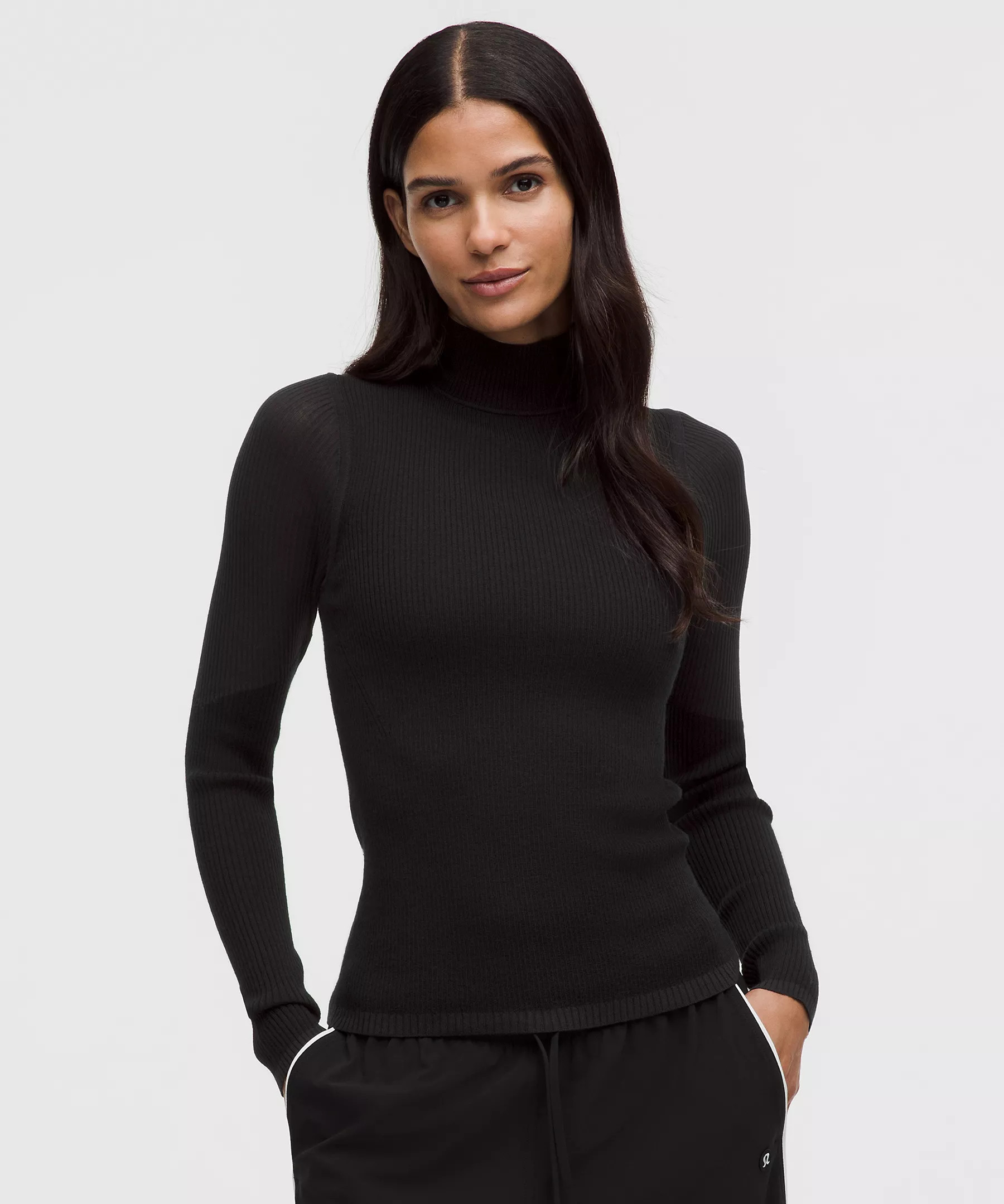 Ribbed Merino-Blend Turtleneck Sweater | Lululemon (US)
