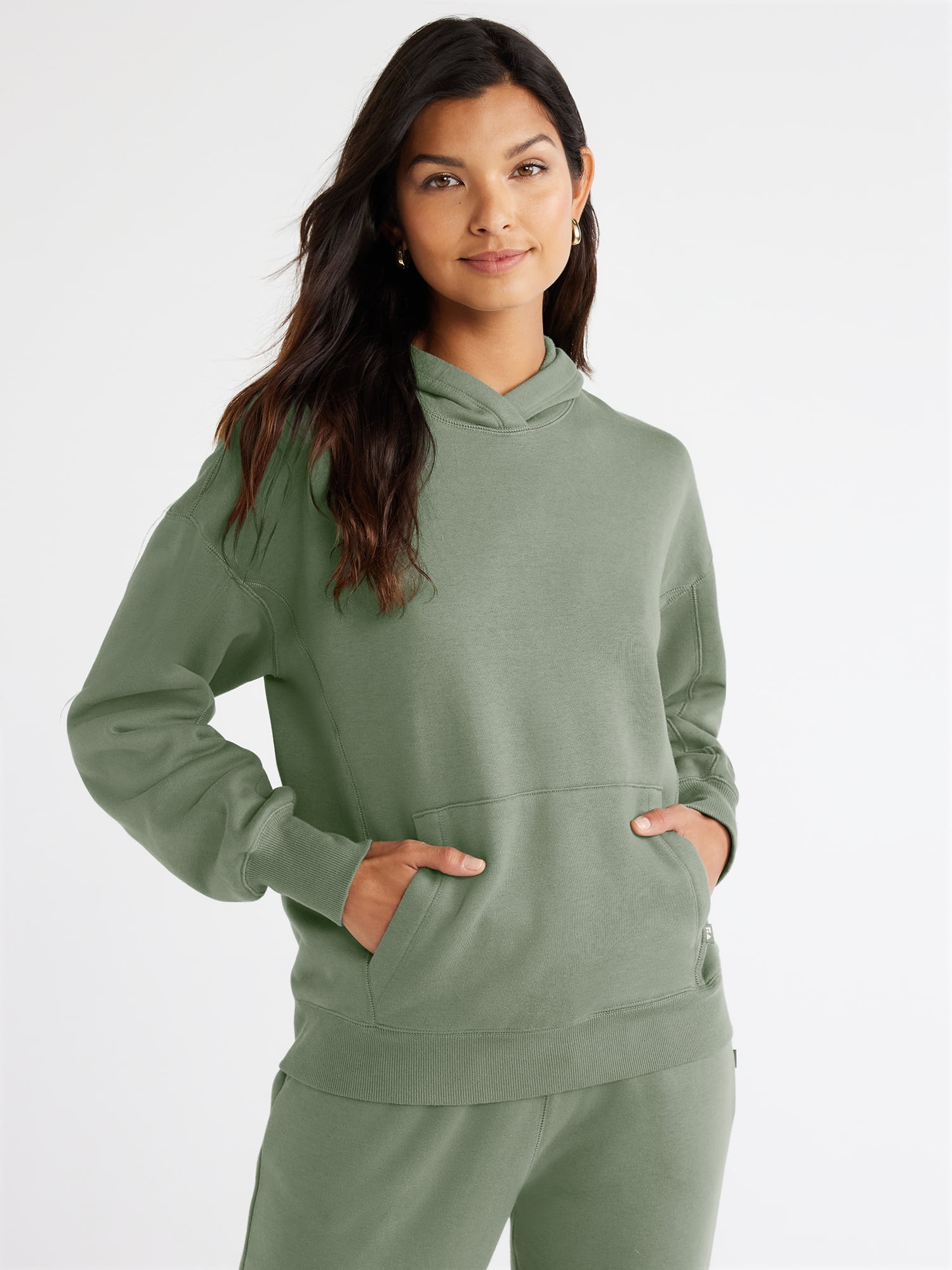 Free Assembly Women's Easy Sweatshirt Hoodie with Long Sleeves, Sizes XS-XXXL | Walmart (US)