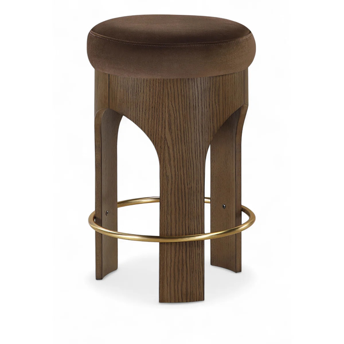 Bocceli Velvet Upholstered Counter Stool | Wayfair North America