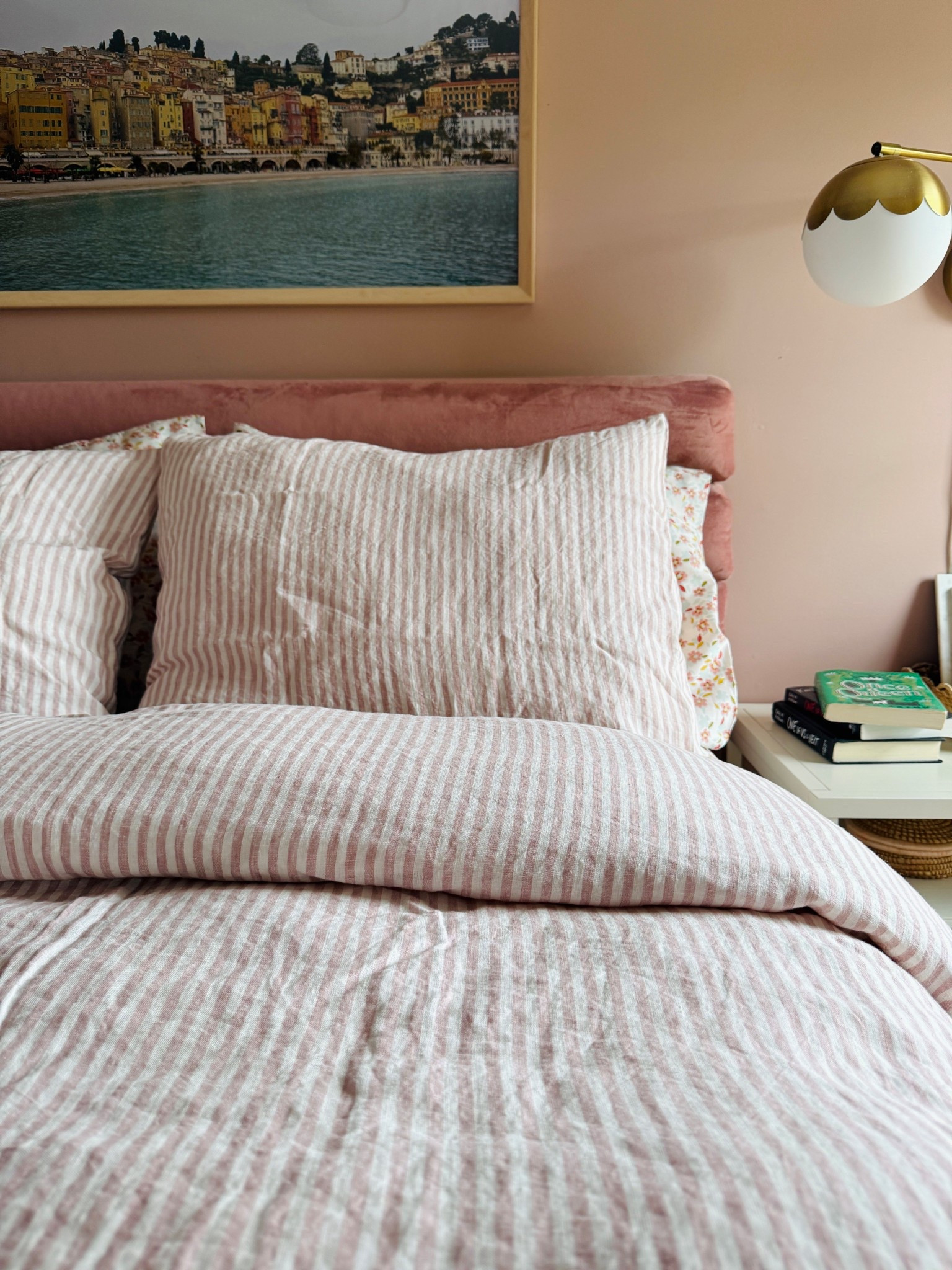Beautiful pink striped linen bedding- perfect for a teen!! 
-
Teen room, neutral bedding, pink striped bedding, teen girl bedding 

#LTKKids #LTKHome