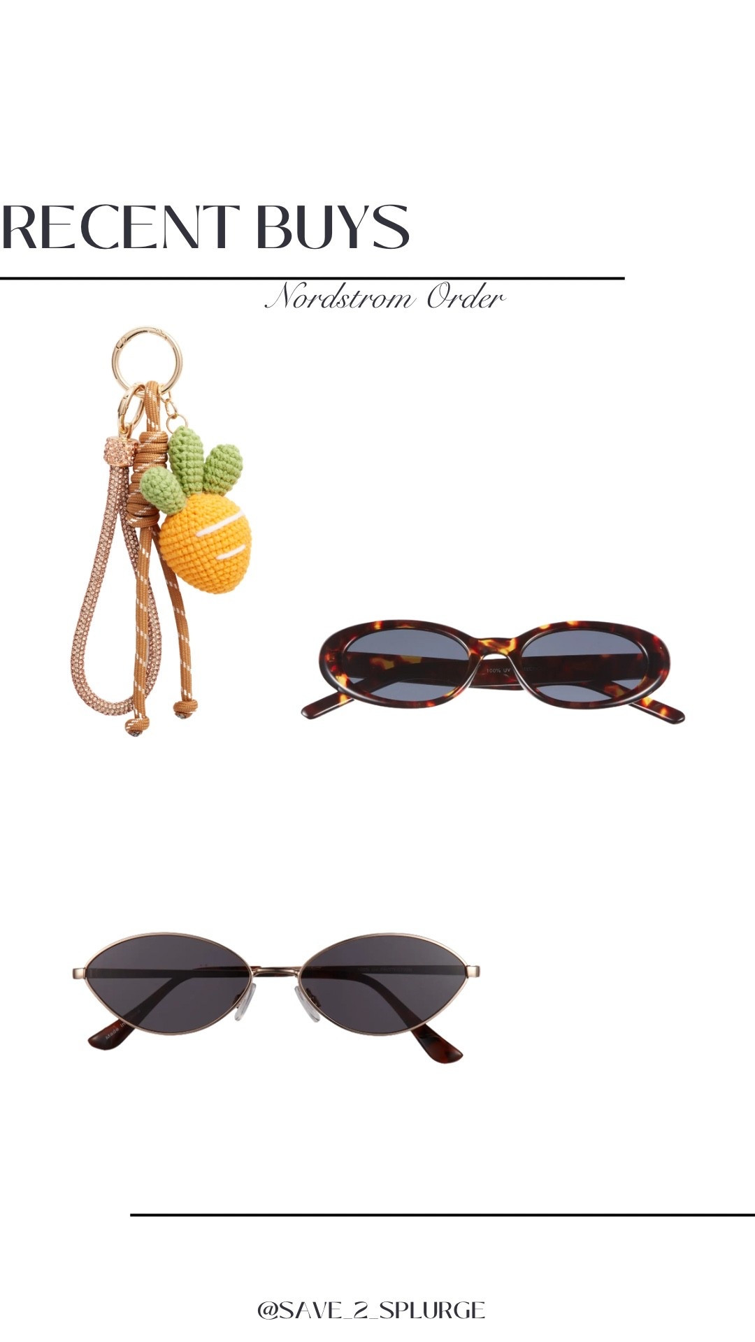 Recent Purchase from Nordstrom.

Chelsea28 Carrot Cluster Bag Charm, BP Metal Oval & Tortoise Sunglasses

#LTKSaleAlert #LTKWorkwear #LTKSeasonal