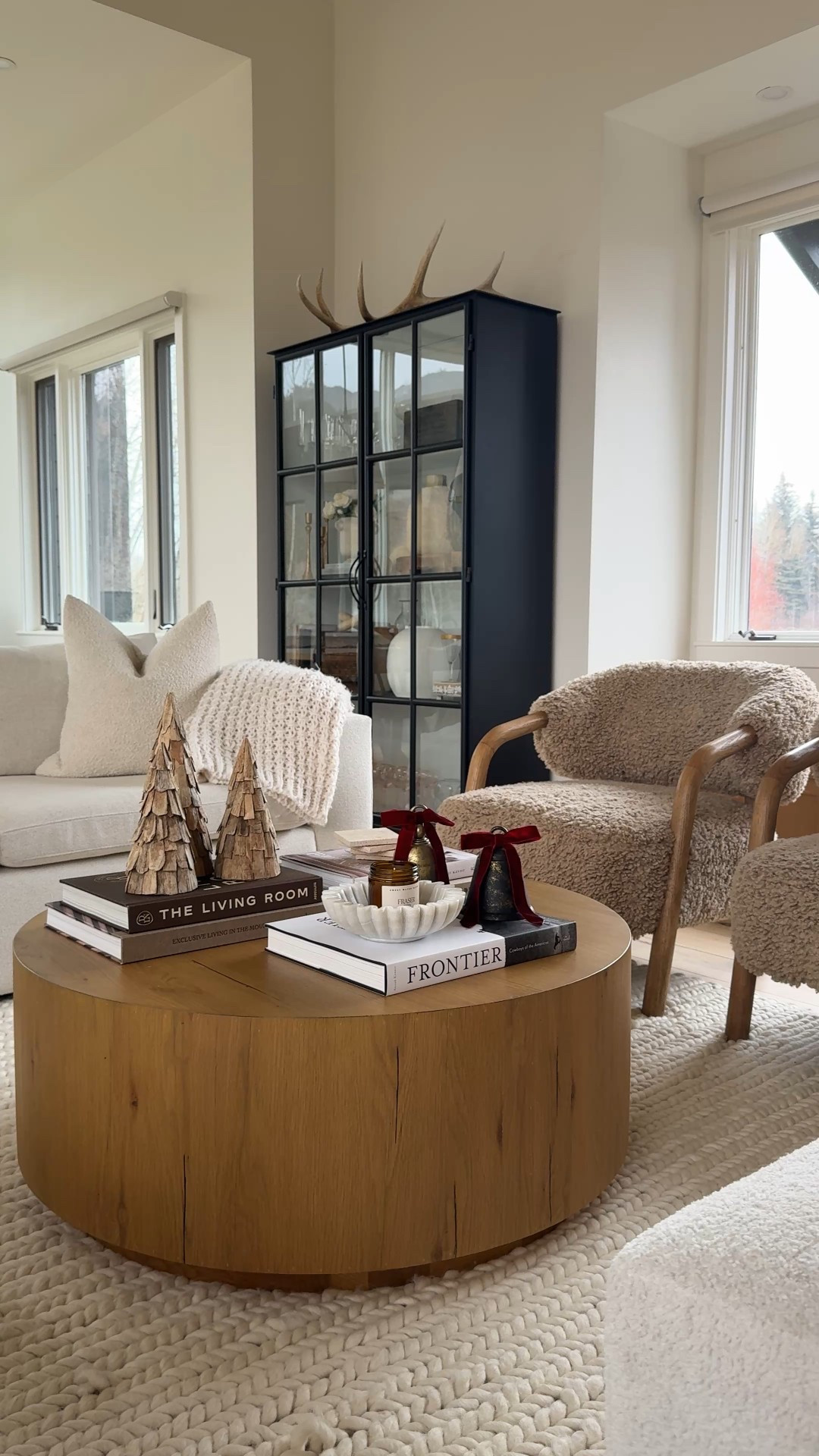 Cozy holiday living room🤶🏻

Coffee table
Non-toxic candle
Accent chairs
Christmas decor 

#LTKHome #LTKSeasonal #LTKHoliday