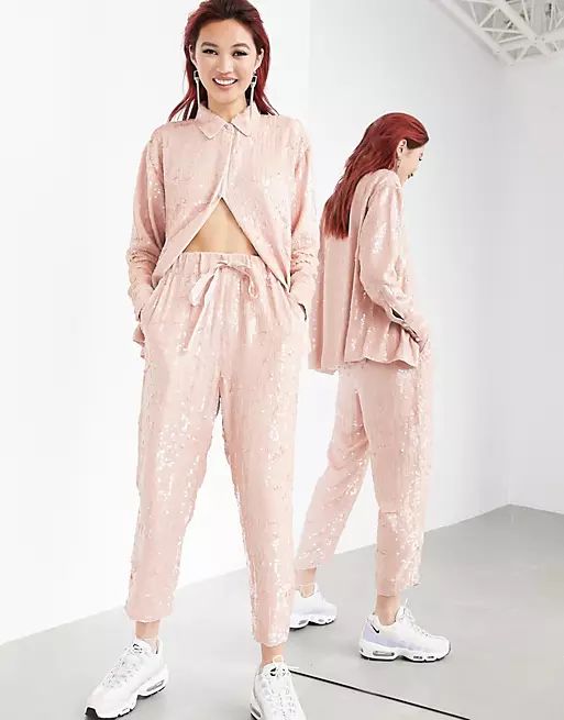 ASOS EDITION sequin sweatpants set | ASOS (Global)