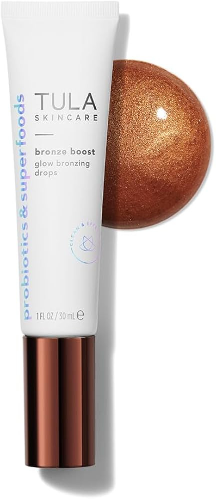 TULA Skin Care Bronze Boost Glow Bronzing Drops - Provides Natural Glow, Evens Skin Tone, Plumps ... | Amazon (US)